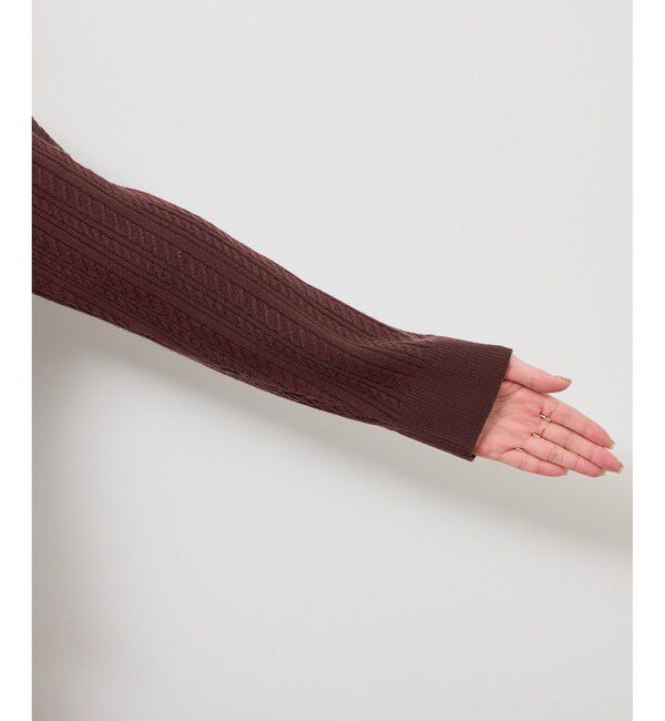 Rope&rsquo;Picnic「【アンチピリング・洗濯機OK】ミニケーブルカーディガン」|カーディガン|