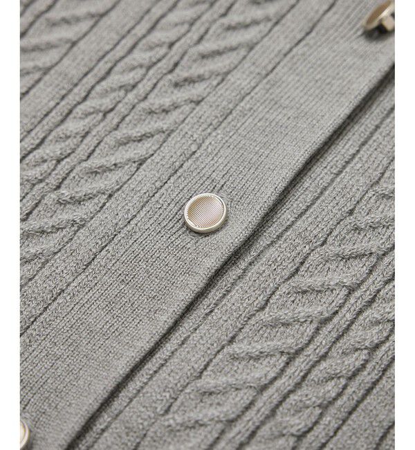 Rope&rsquo;Picnic「【アンチピリング・洗濯機OK】ミニケーブルカーディガン」|カーディガン|