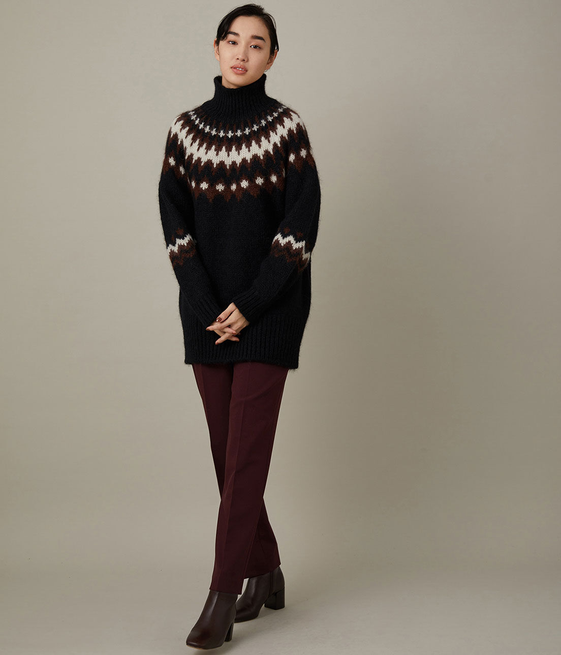 ADAM ET ROPE'「＜洗える＞スリムスラックス」|スラックス|