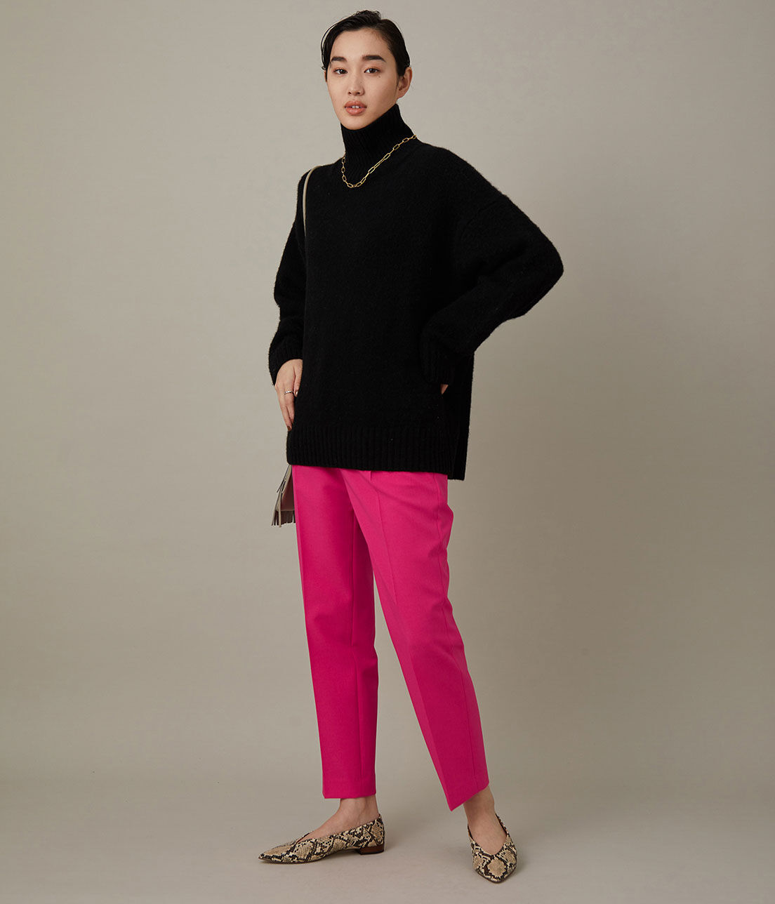 ADAM ET ROPE'「＜洗える＞スリムスラックス」|スラックス|