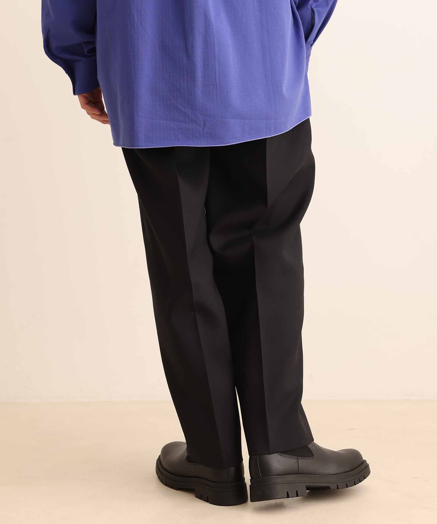 ADAM ET ROPE'「【NIKKE】ハード キューバビーチ 2タック ワイドテーパード スラックス / セットアップ対応 / スリーピース」|スラックス|