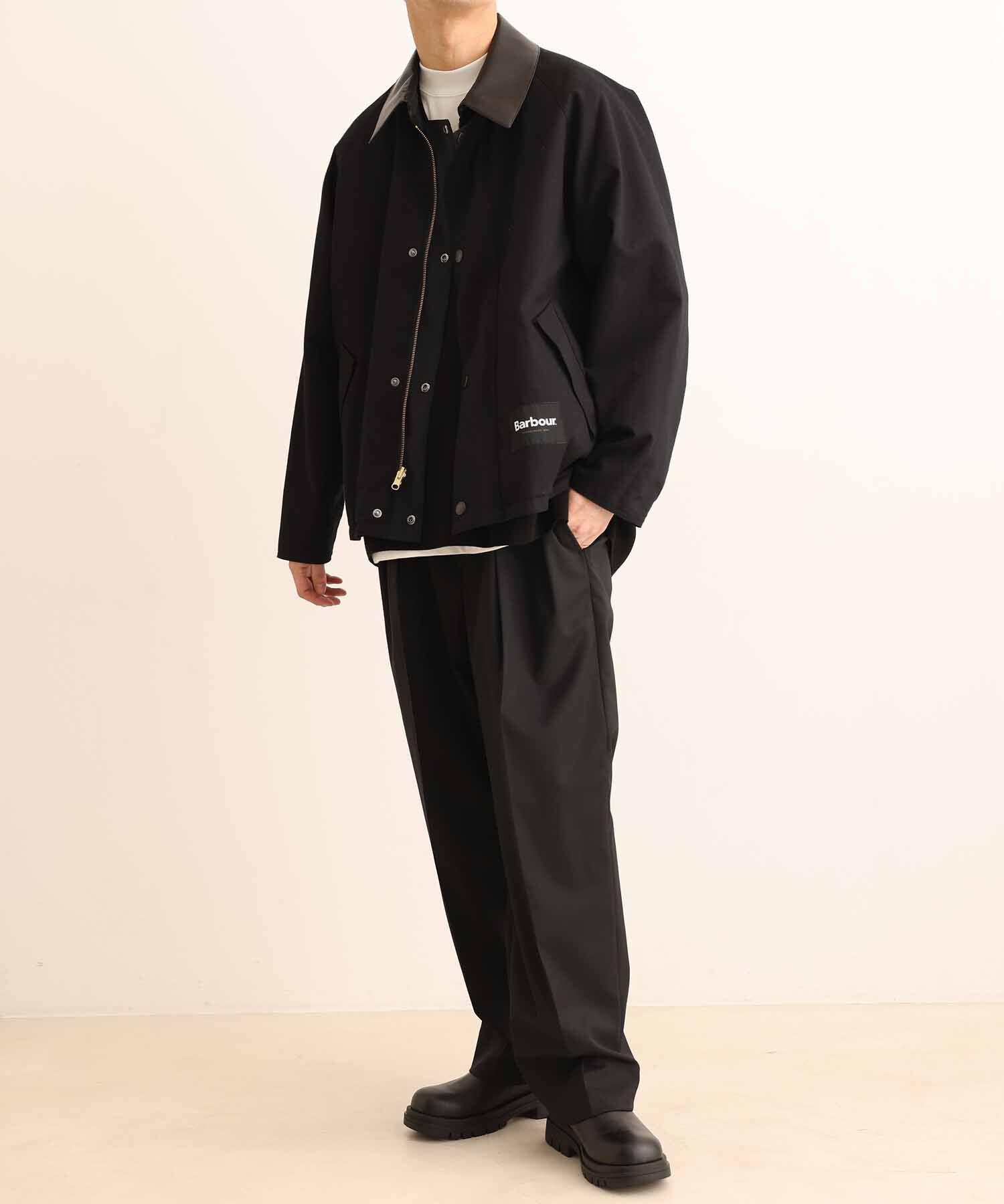 ADAM ET ROPE'「【NIKKE】ハード キューバビーチ 2タック ワイドテーパード スラックス / セットアップ対応 / スリーピース」|スラックス|