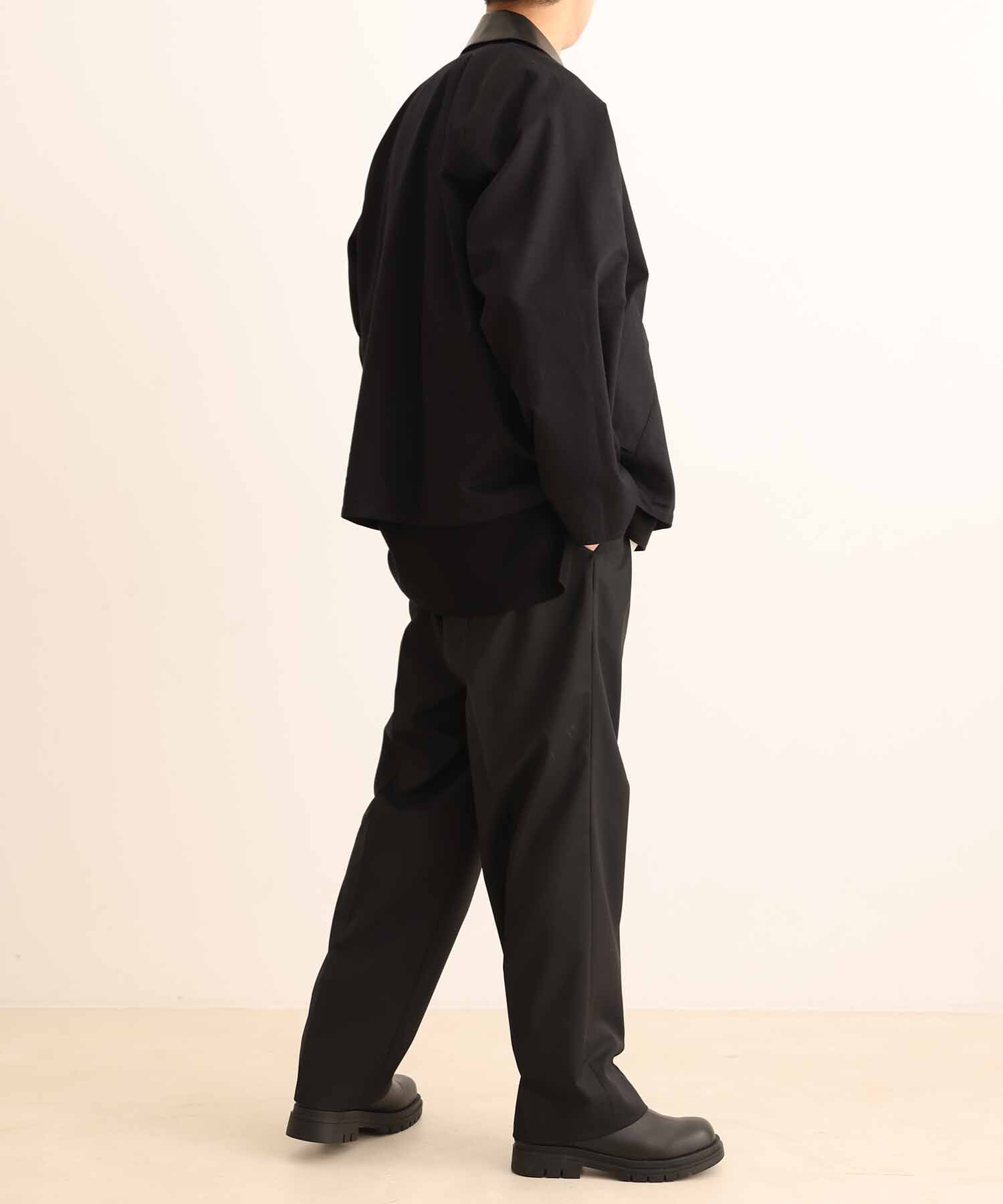 ADAM ET ROPE'「【NIKKE】ハード キューバビーチ 2タック ワイドテーパード スラックス / セットアップ対応 / スリーピース」|スラックス|