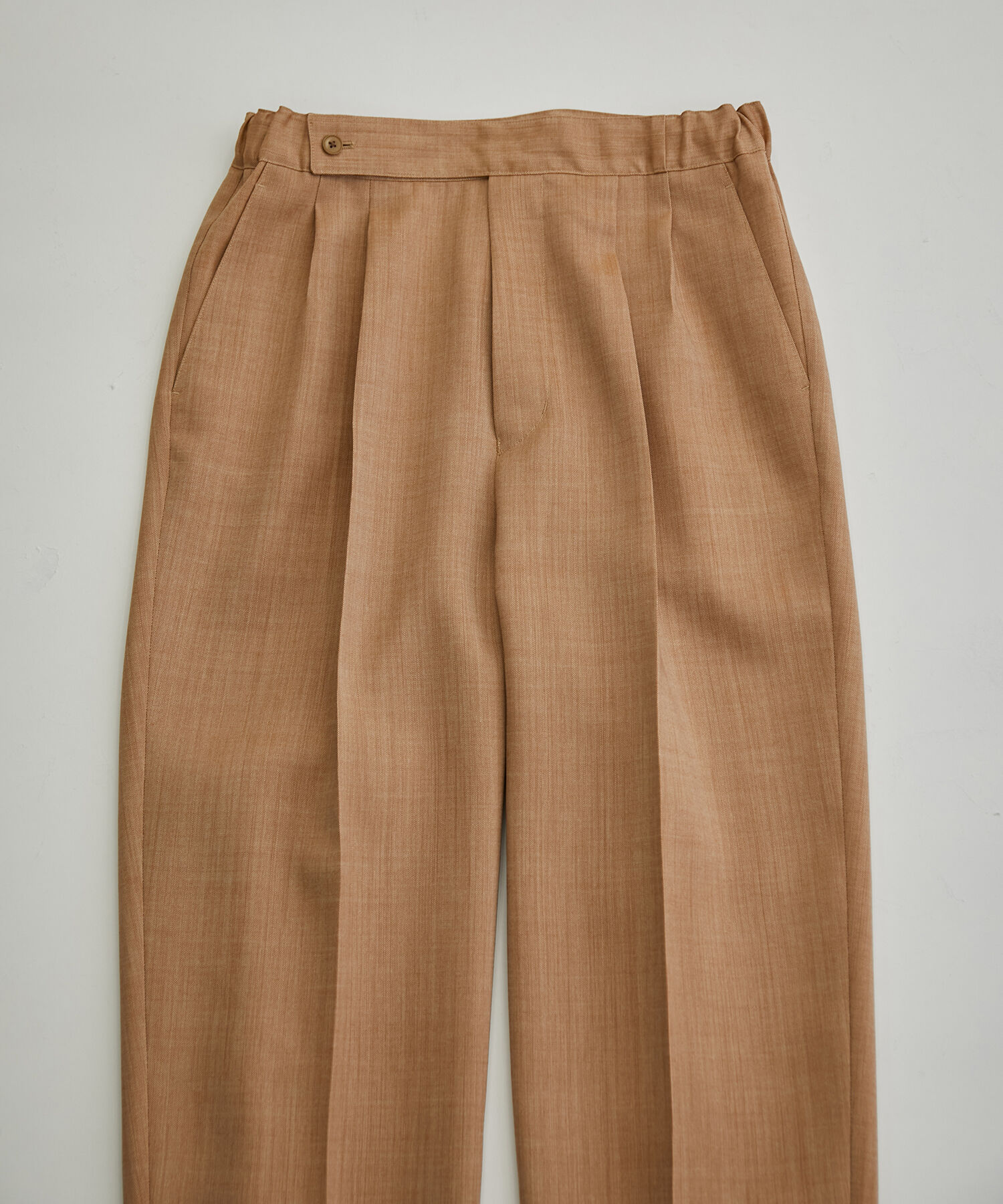 ADAM ET ROPE'「【NIKKE】ハード キューバビーチ 2タック ワイドテーパード スラックス / セットアップ対応 / スリーピース」|スラックス|