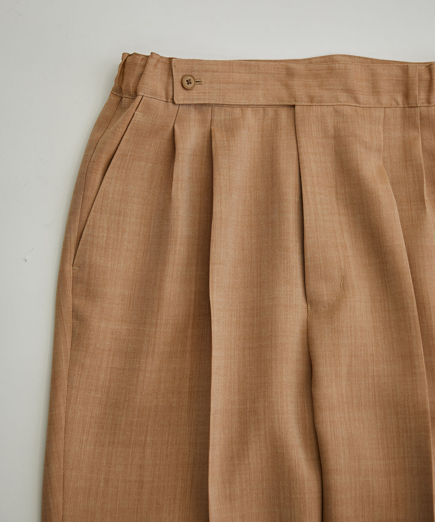 ADAM ET ROPE'「【NIKKE】ハード キューバビーチ 2タック ワイドテーパード スラックス / セットアップ対応 / スリーピース」|スラックス|