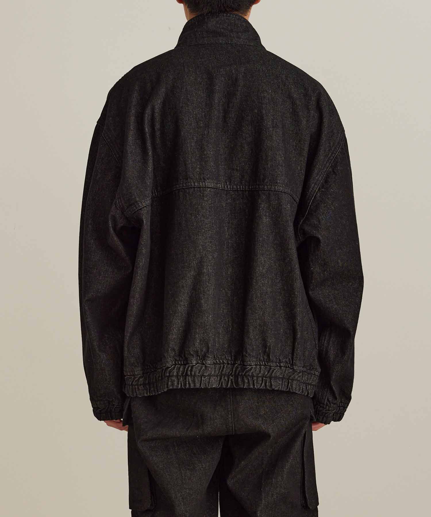 ADAM ET ROPE'「【コットンUSA】ドライタッチ デニム スタンドカラー ブルゾン / Gジャン / サステナブル / セットアップ対」|デニムジャケット|