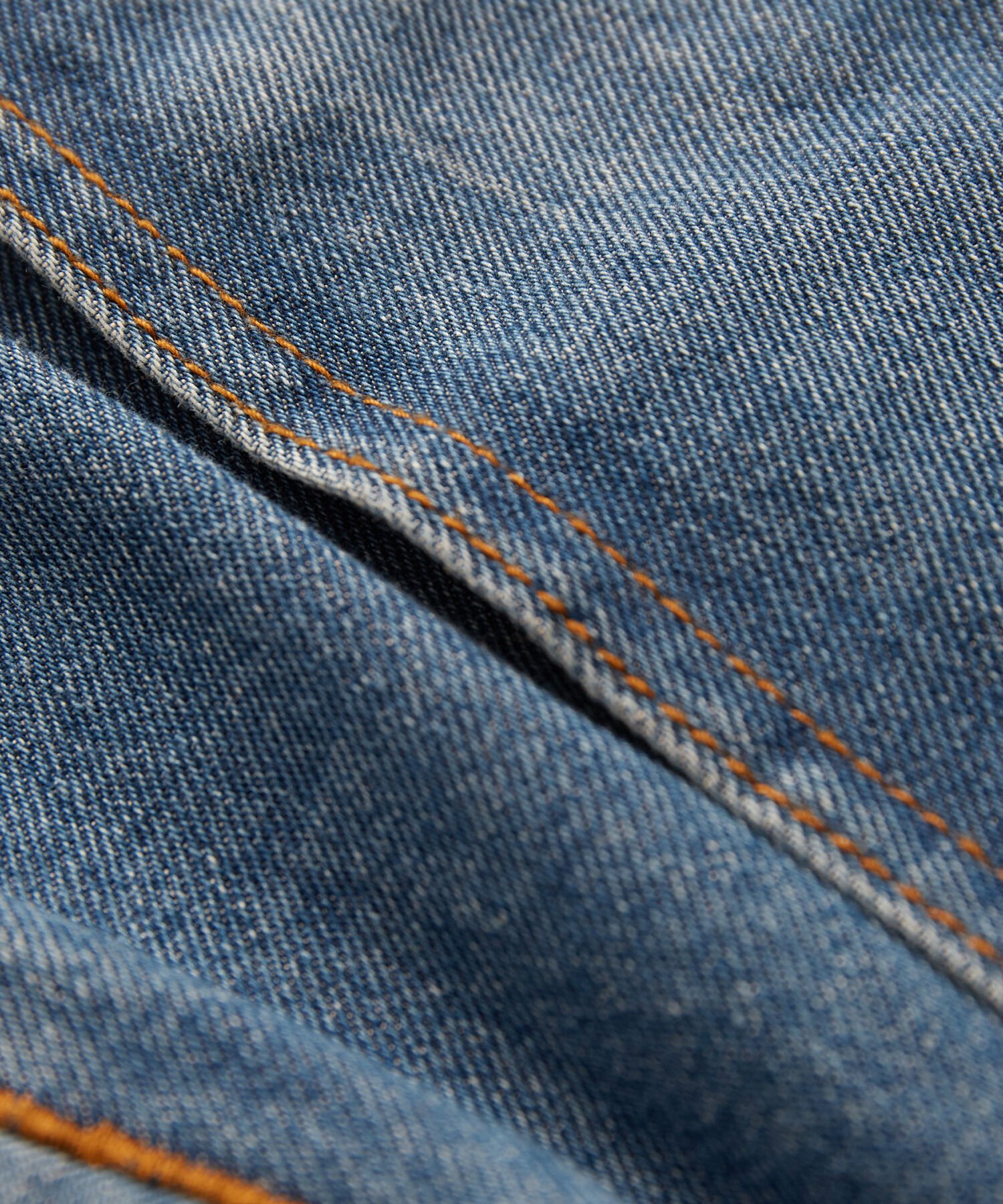 ADAM ET ROPE'「【コットンUSA】ドライタッチ デニム スタンドカラー ブルゾン / Gジャン / サステナブル / セットアップ対」|デニムジャケット|