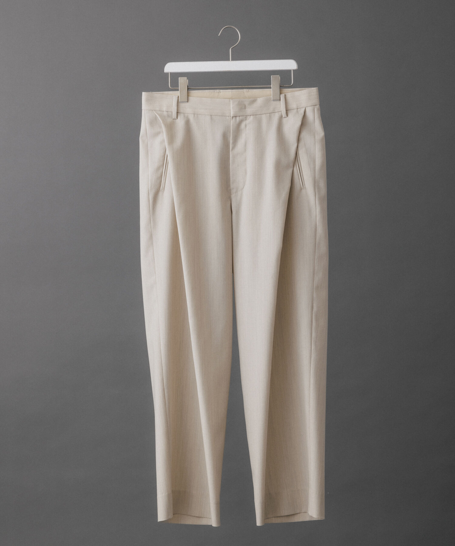 ADAM ET ROPE'「フロントプリーツ ワイド ストレート パンツ / UNISEX」|スラックス|