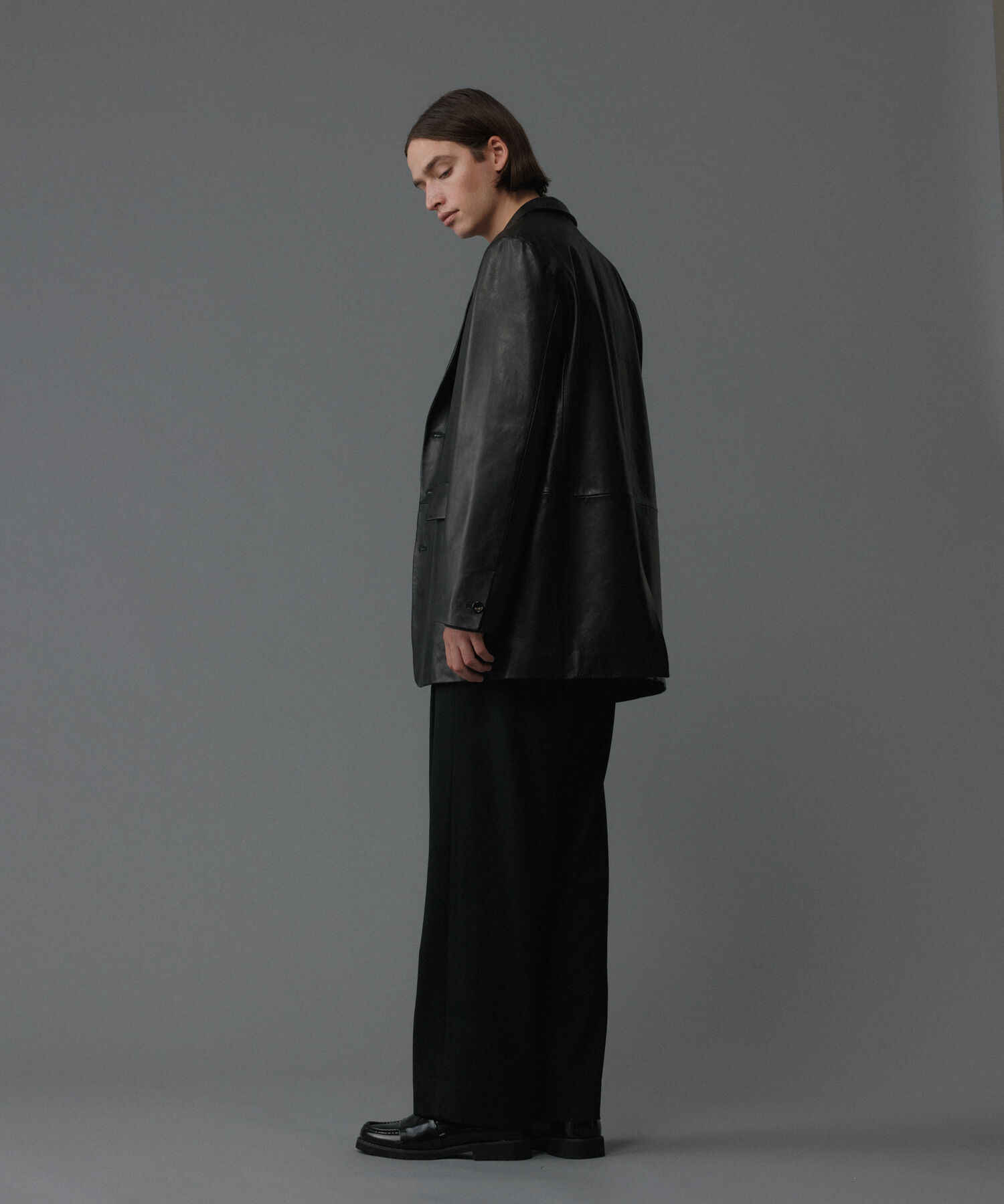 ADAM ET ROPE'「フロントプリーツ ワイド ストレート パンツ / UNISEX」|スラックス|