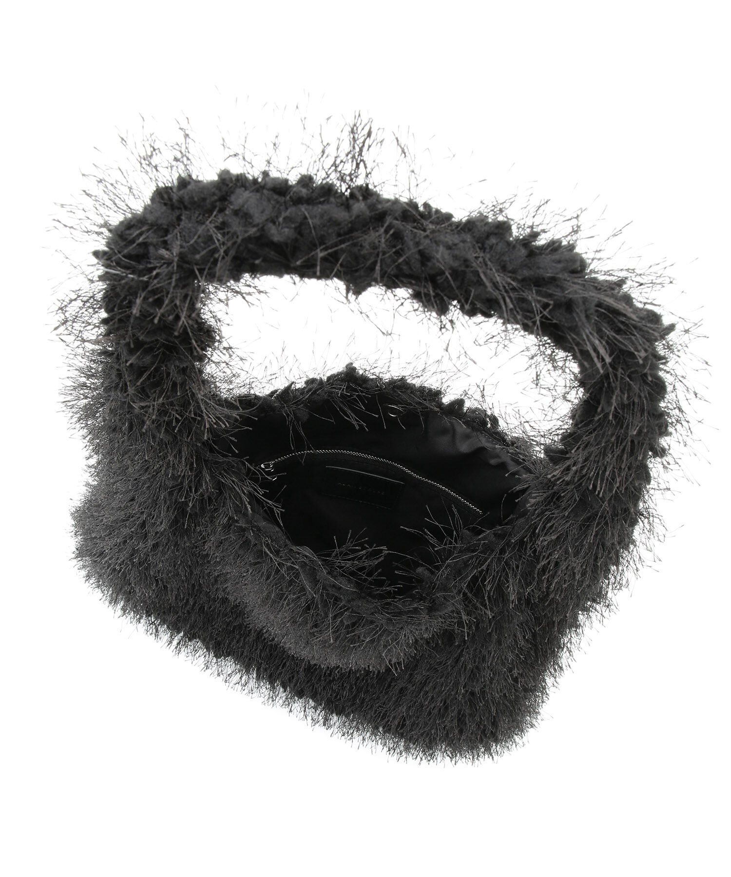 ADAM ET ROPE'「【サステナブル】フリンジファーワンハンドルバッグ」|ハンドバッグ|