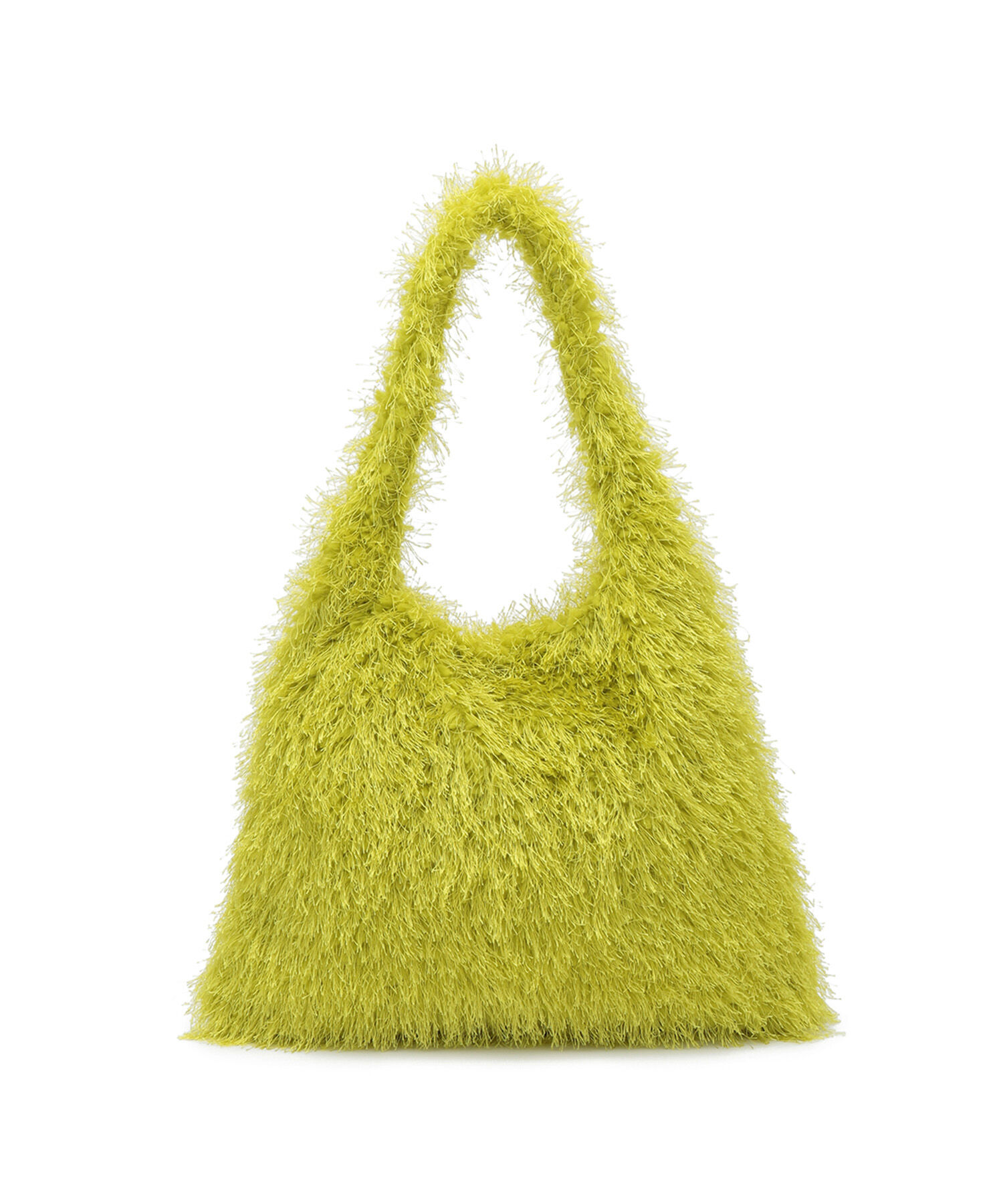 ADAM ET ROPE'「【サステナブル】フリンジファーワンハンドルバッグ」|ハンドバッグ|