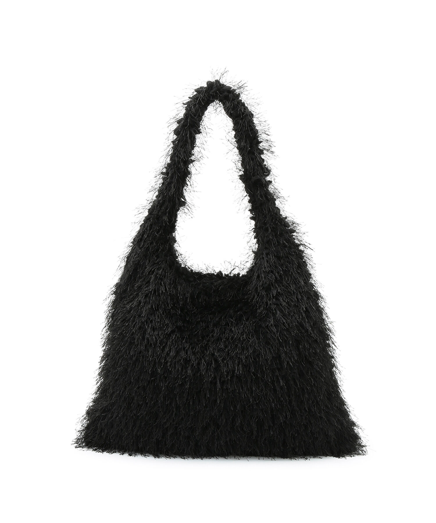 ADAM ET ROPE'「【サステナブル】フリンジファーワンハンドルバッグ」|ハンドバッグ|