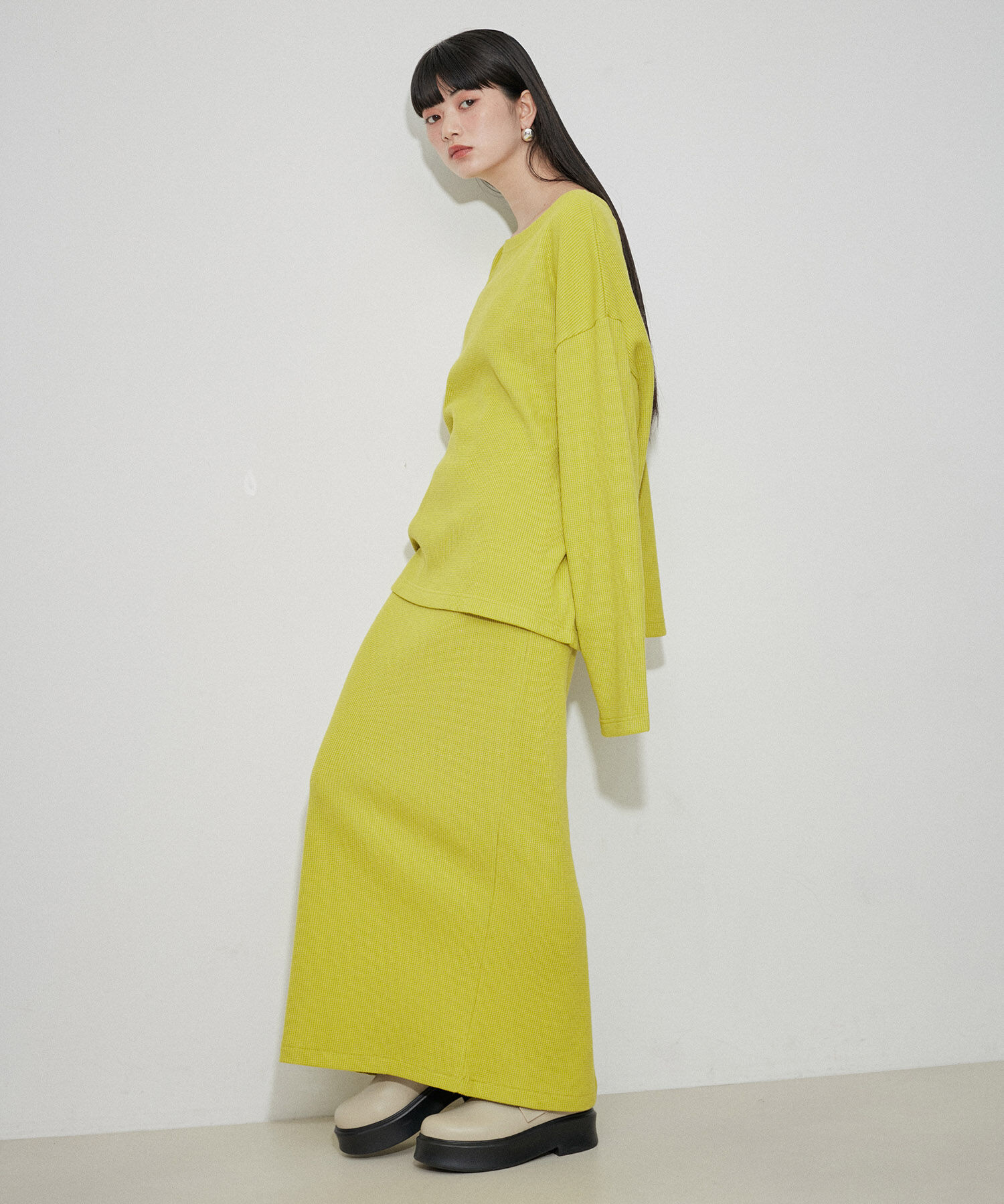 ADAM ET ROPE'「【Miller for ADAM ET ROPE】別注WAFFLE L/S TEE」|Tシャツ・カットソー|