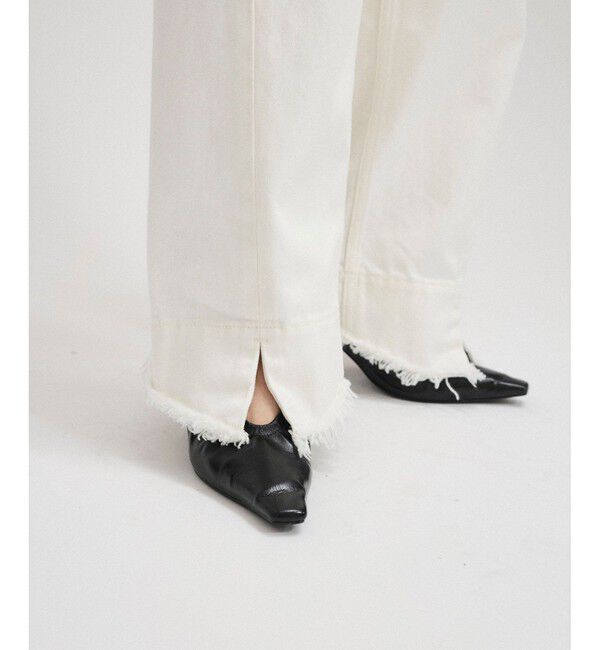 ADAM ET ROPE'「【サステナブル】ルーズフィットアジャストデニム」|デニム|