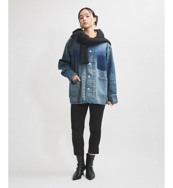 ADAM ET ROPE'「【サステナブル】カバーオールデニム」|デニムジャケット|