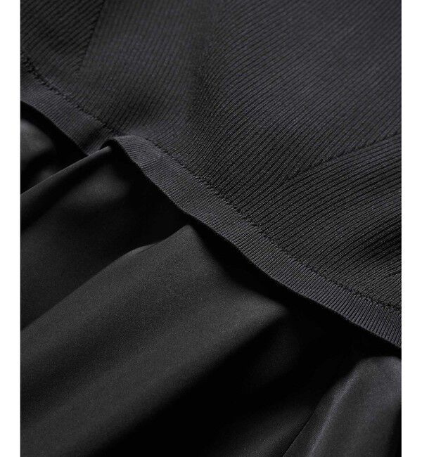 ADAM ET ROPE'「【再入荷】・【サステナブル】・【オケージョン】ペプラムコンビニットワンピース」|ワンピース|