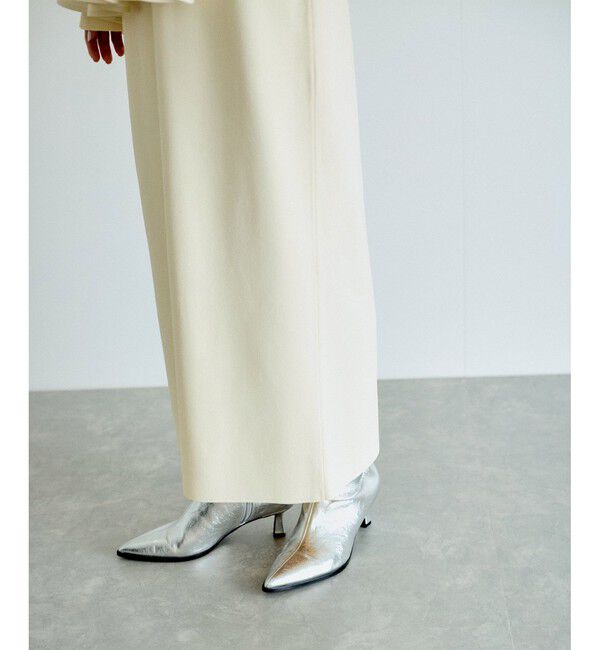 ADAM ET ROPE'「【再入荷】・【サステナブル】・【オケージョン】ペプラムコンビニットワンピース」|ワンピース|