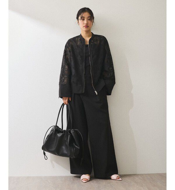 ADAM ET ROPE'「エンブロイダリーメッシュシャツ」|シャツ・ブラウス|