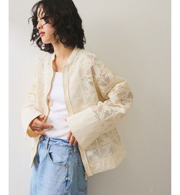 ADAM ET ROPE'「エンブロイダリーメッシュシャツ」|シャツ・ブラウス|キナリ(16)