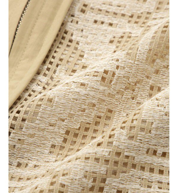 ADAM ET ROPE'「エンブロイダリーメッシュシャツ」|シャツ・ブラウス|