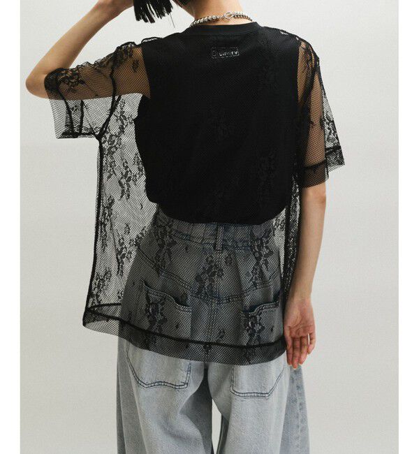 ADAM ET ROPE'「レースTEE」|Tシャツ・カットソー|