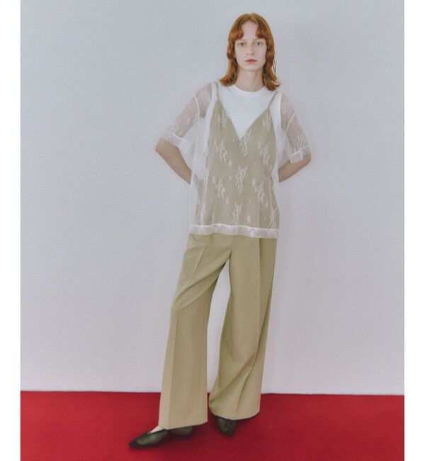 ADAM ET ROPE'「レースTEE」|Tシャツ・カットソー|