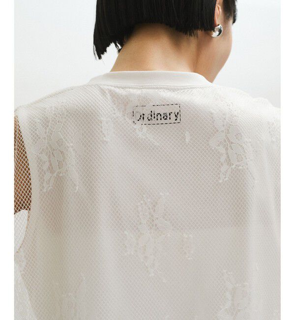 ADAM ET ROPE'「レースTEE」|Tシャツ・カットソー|