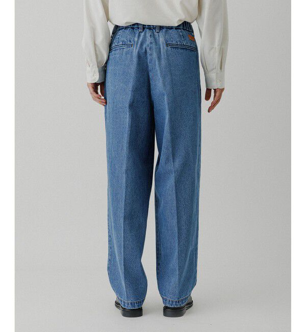 ADAM ET ROPE'「ワイド イージー ブリーチ デニムパンツ / ADAM ET ROPE' JEANS -GRID-」|デニム|