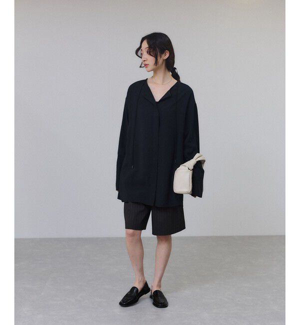 ADAM ET ROPE'「リネン2WAYブラウス」|シャツ・ブラウス|