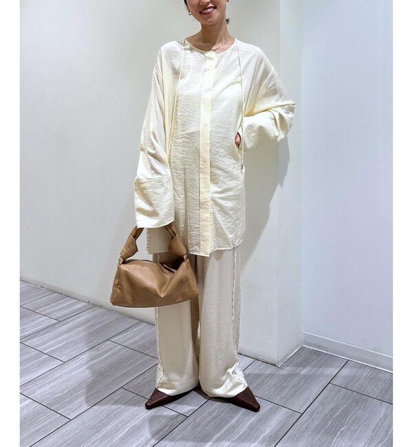 ADAM ET ROPE'「リネン2WAYブラウス」|シャツ・ブラウス|