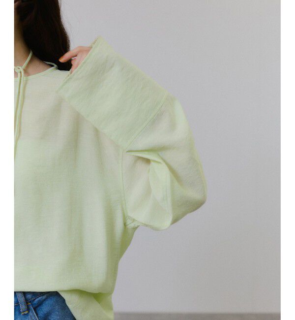 ADAM ET ROPE'「リネン2WAYブラウス」|シャツ・ブラウス|