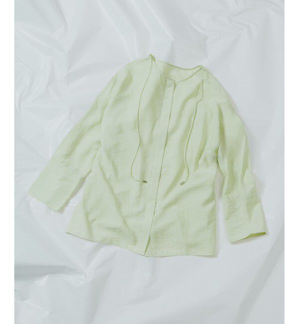 ADAM ET ROPE'「リネン2WAYブラウス」|シャツ・ブラウス|