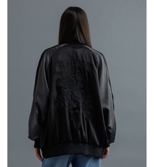 ADAM ET ROPE'「【WEB限定】スカジャン "EUPHORIA" 刺繍 ジャケット / ジップブルゾン / ロングシーズン着用可」|その他|