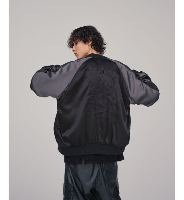 ADAM ET ROPE'「【WEB限定】スカジャン "EUPHORIA" 刺繍 ジャケット / ジップブルゾン / ロングシーズン着用可」|その他|