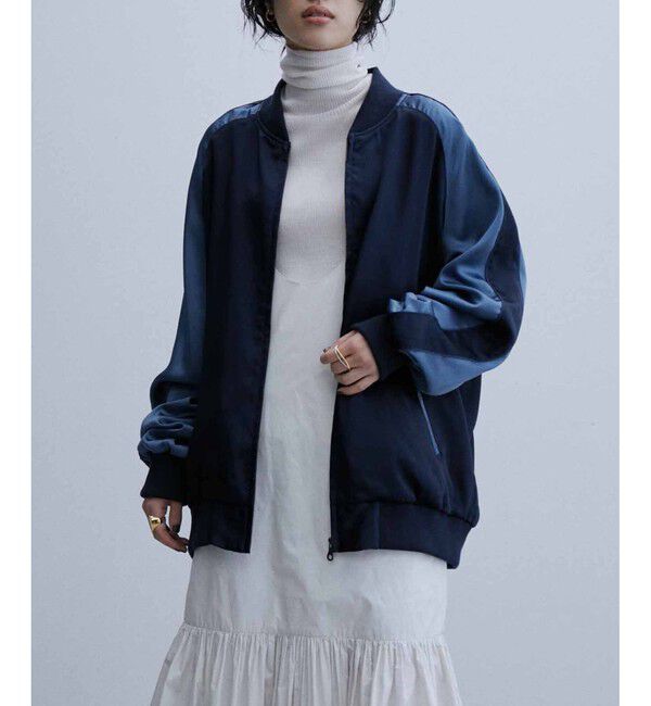 ADAM ET ROPE'「【WEB限定】スカジャン "EUPHORIA" 刺繍 ジャケット / ジップブルゾン / ロングシーズン着用可」|その他|