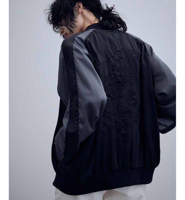 ADAM ET ROPE'「【WEB限定】スカジャン "EUPHORIA" 刺繍 ジャケット / ジップブルゾン / ロングシーズン着用可」|その他|