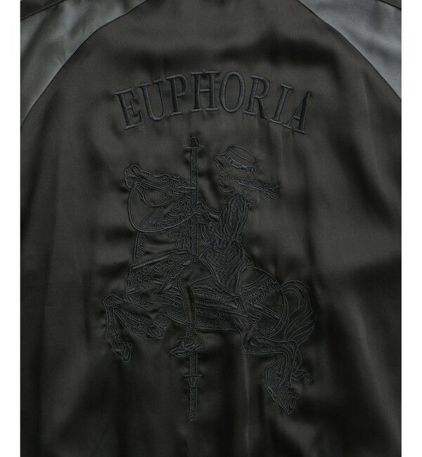 ADAM ET ROPE'「【WEB限定】スカジャン "EUPHORIA" 刺繍 ジャケット / ジップブルゾン / ロングシーズン着用可」|その他|