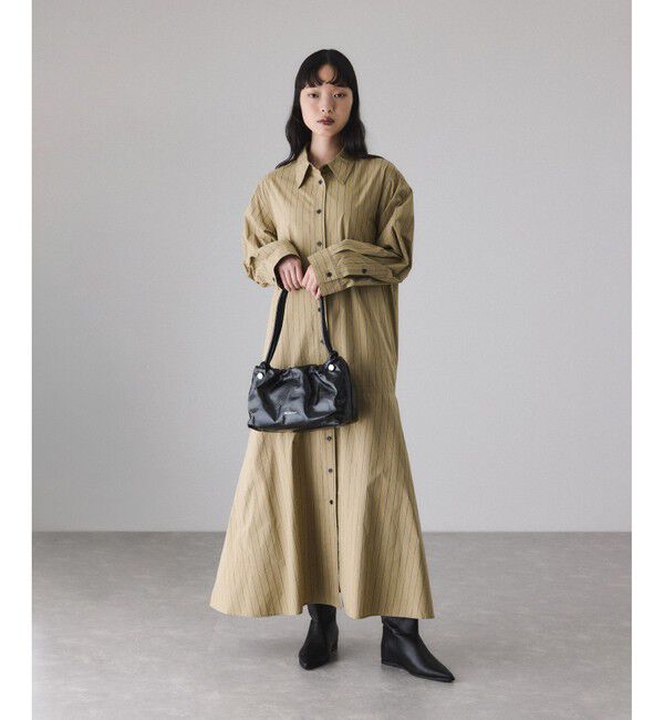 ADAM ET ROPE'「フレアーシャツワンピース」|ワンピース|