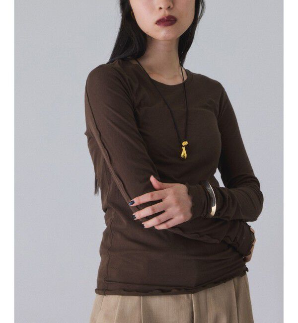 ADAM ET ROPE'「メローSTロンT」|Tシャツ・カットソー|ブラウン系(21)