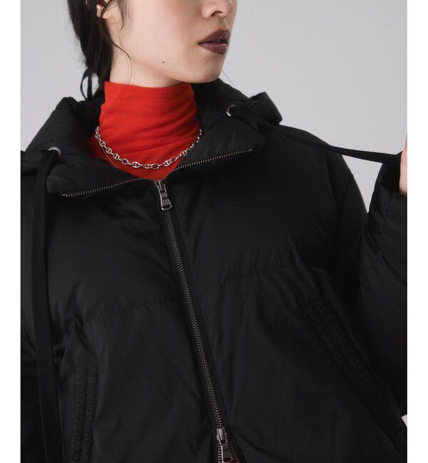 ADAM ET ROPE'「【サステナブル】2WAYフーディショートダウン/撥水」|ダウン|