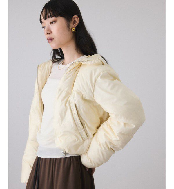 ADAM ET ROPE'「【サステナブル】2WAYフーディショートダウン/撥水」|ダウン|