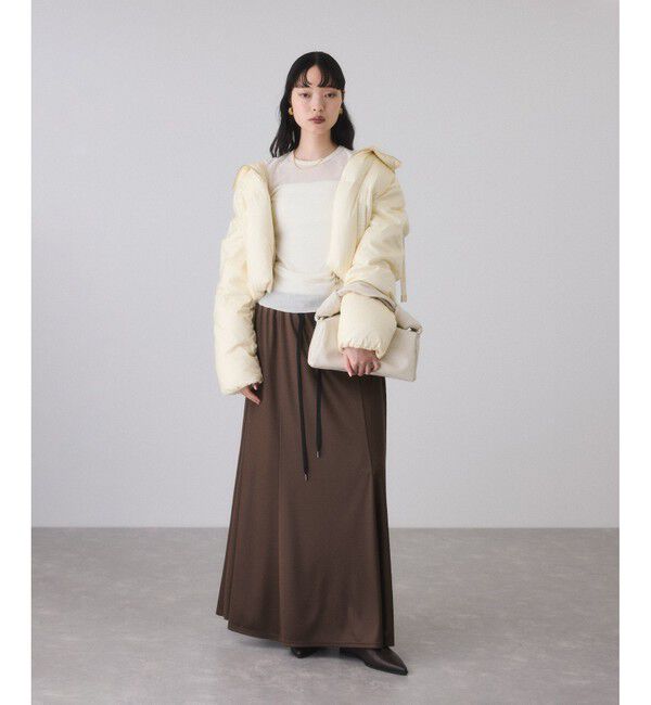 ADAM ET ROPE'「【サステナブル】2WAYフーディショートダウン/撥水」|ダウン|