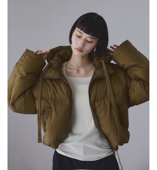 ADAM ET ROPE'「【サステナブル】2WAYフーディショートダウン/撥水」|ダウン|