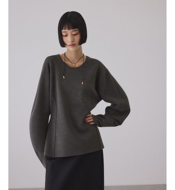 ADAM ET ROPE'「スムースニットフォルムトップス」|ニット・セーター|