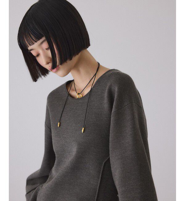 ADAM ET ROPE'「スムースニットフォルムトップス」|ニット・セーター|