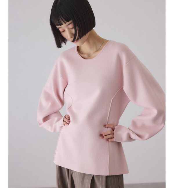 ADAM ET ROPE'「スムースニットフォルムトップス」|ニット・セーター|