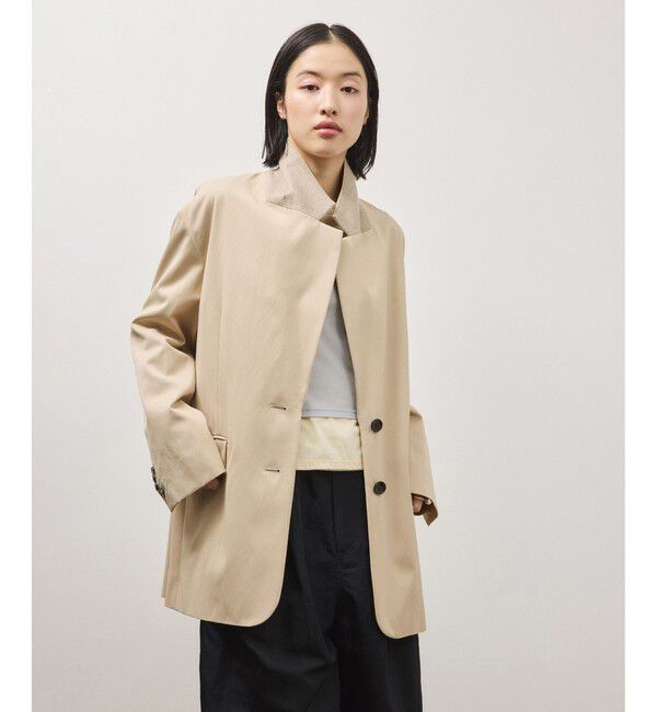 ADAM ET ROPE'「シルキーリラックスジャケット」|テーラードジャケット|