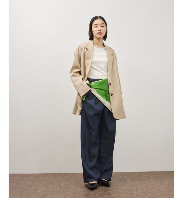 ADAM ET ROPE'「シルキーリラックスジャケット」|テーラードジャケット|