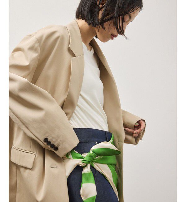 ADAM ET ROPE'「シルキーリラックスジャケット」|テーラードジャケット|