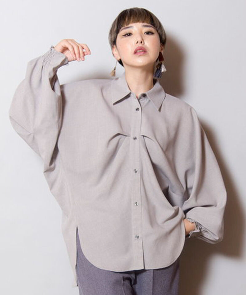  「ドルマンタックシャツ」|シャツ・ブラウス|L .GRAY